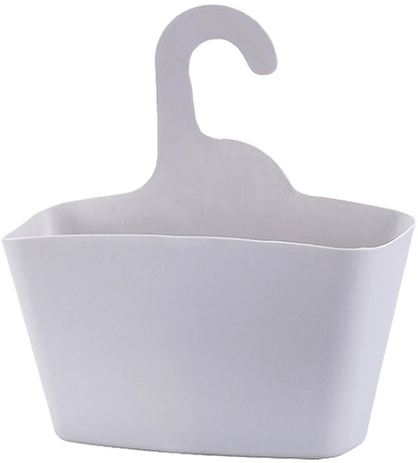 제이라이프 걸이형 수납 바스켓, 그레이, 1개