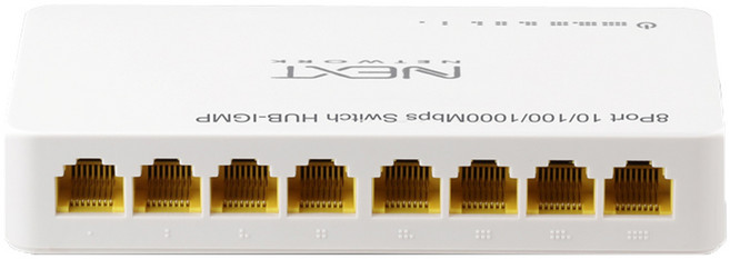 넥스트유 8포트 기가 스위칭허브 IPTV 지원, NEXT-6008GH-IGMP, 1개