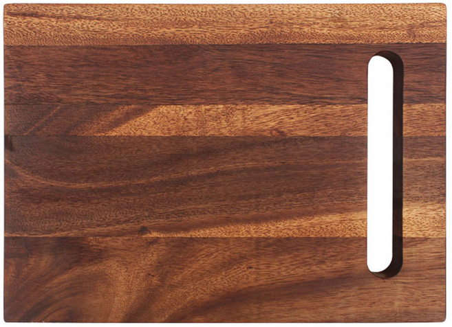 비스비바 디파인 핸들 커팅 나무도마, 혼합 색상, 1개