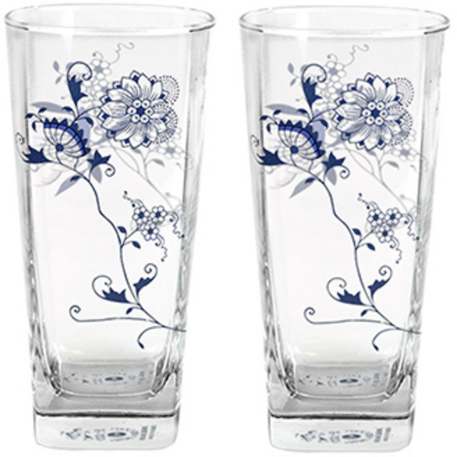 마쯔오카 국산 쯔비벨무스터 시가꾸 맥주 하이볼 잔, 2개