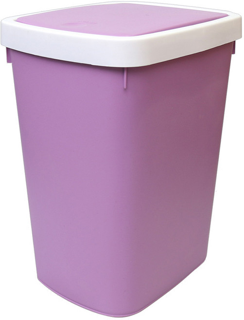 원터치 심플 휴지통 9L, 바이올렛