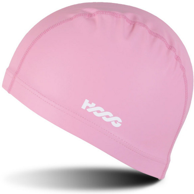 후그 롱헤어 우레탄 코팅 수영모자 SUC238, 연핑크, 1개