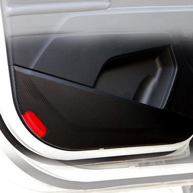 레드블랙 카본 패브릭 도어커버, 현대 i30