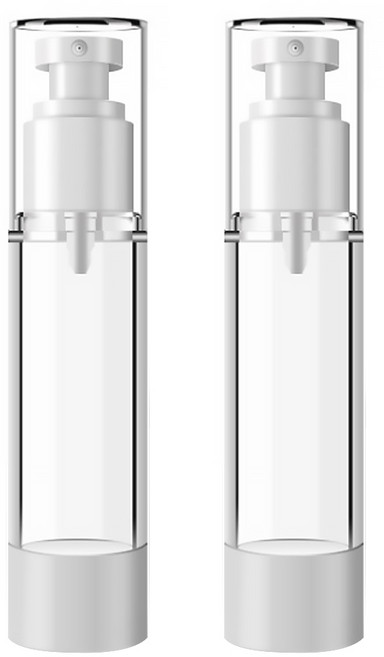 DM 뷰티 휴대용 펌프 스프레이 플랫 진공 공병 100ml, 혼합 색상, 2개