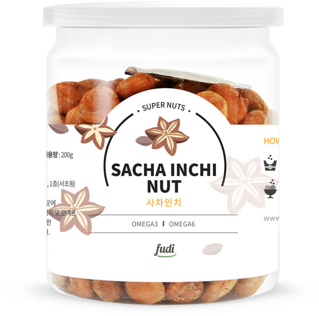 푸디 볶은 사차인치넛 견과류, 200g, 1개