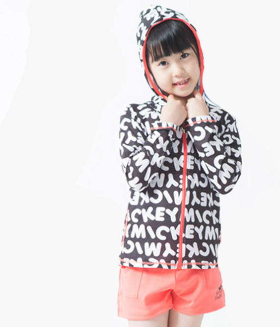쿠기어드벤쳐 여아용 디즈니 미니마우스 후드 집업 래쉬가드 5종세트 MI-3307