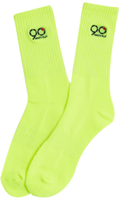 나인티플러스 엘리트 트레이닝 하프 삭스, 형광연두(12025)