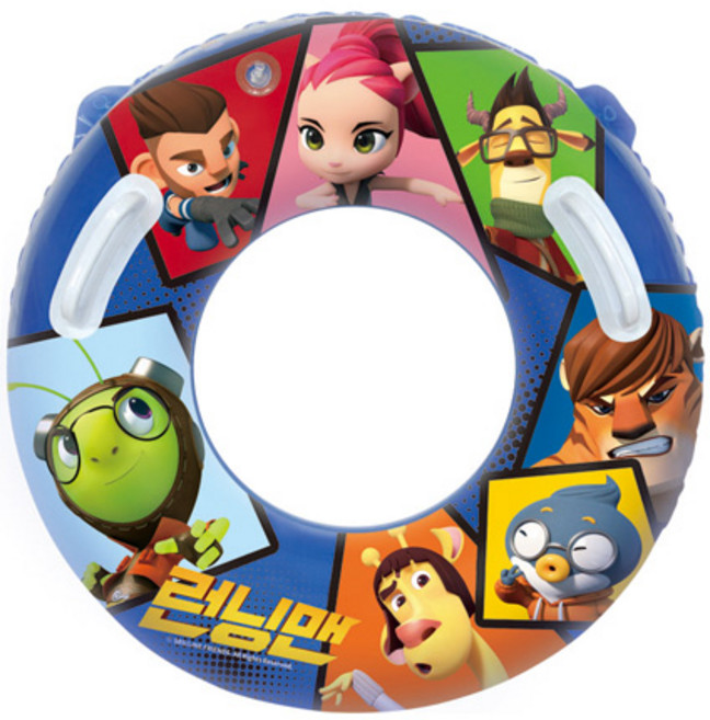 런닝맨 손잡이 원형튜브 70, 혼합색상, 1개