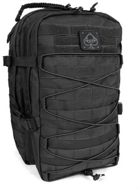 SPAVER Snake 戰術揹包 35L, 黑色