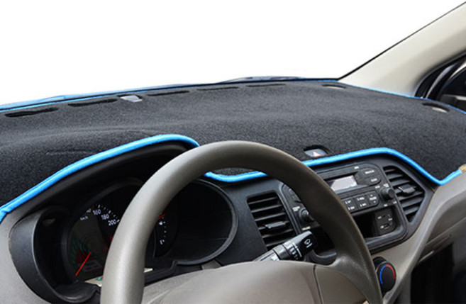 블루코드 펠트 논슬립 대쉬보드커버 메탈로고 블랙 + 스카이, SM6(HUD 무)