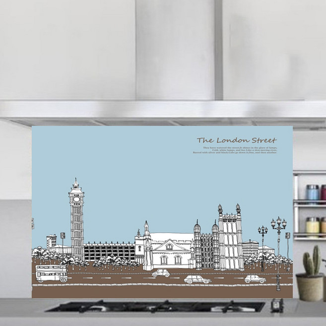 키친아트갤러리 주방아트보드 런던거리, 1개