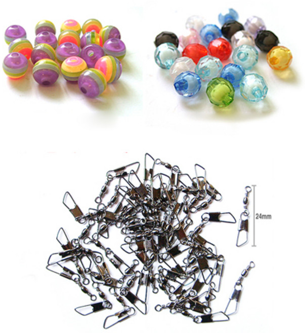 루어플러스 비드 랜덤 발송 + 스핀도래 세트, 1세트