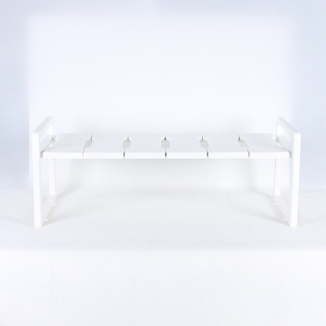 리빙해피 싱크대선반 1200 폭조절, 화이트, 1개