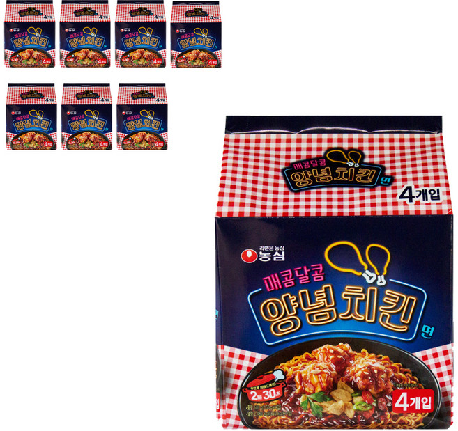 농심 양념치킨면 150g, 32개