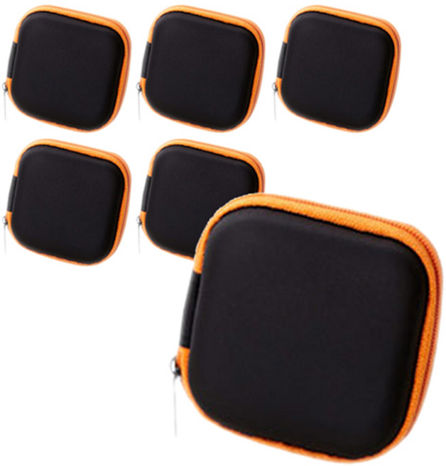 ABM 이어폰 파우치 6p, 오렌지