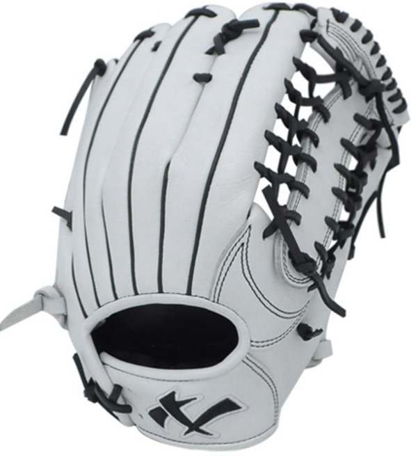 나인 외야수글러브 우투용 NSH-36079, 화이트 + 블랙, 1개