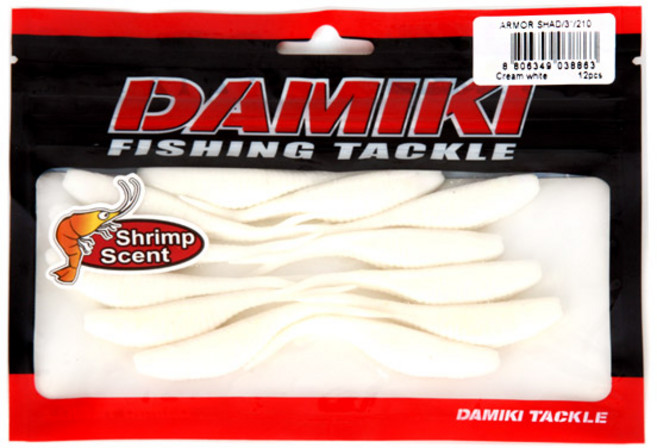 다미끼 아머 쉐드 3인치 루어미끼 12p, 210 CREAM WHITE, 2g, 1개