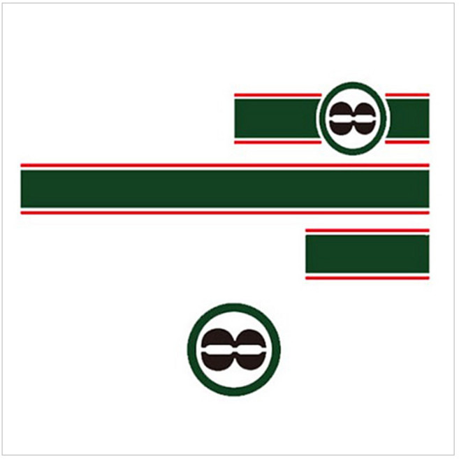 어바인클래스 쏘울 스티커 타입1 숫자모양, GREEN + RED, 1세트