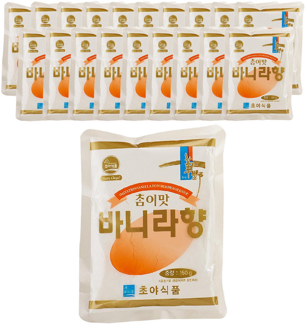 초야 참이맛 바닐라향 베이킹재료, 20개, 150g