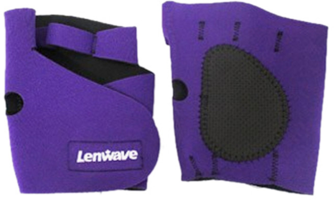 런웨이브 4구 헬스장갑 양손 LW-5201, 퍼플