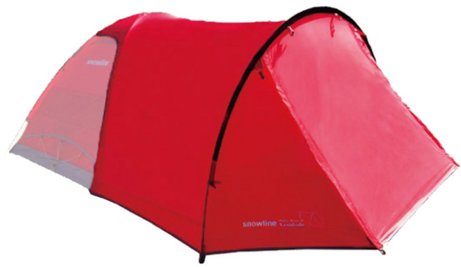 스노우라인 쉘터돔 2P 베스티블 텐트, 레드