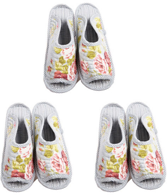 에이비엠코리아 퀼팅 거실화, 로즈블루, 3개