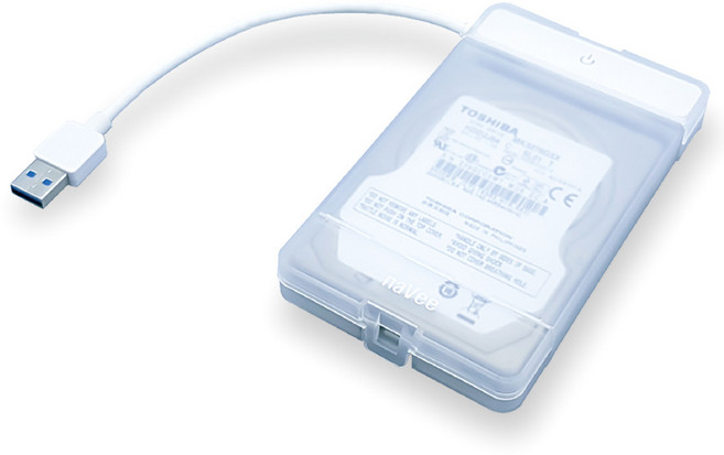 NaVee 2.5 SATA HDD/SSD 링커 외장하드 NV9-SLK100 + 하드보관케이스, 혼합 색상