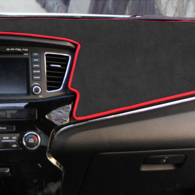 카템 오리진 샤무드 논슬립 대쉬보드 커버 다크그레이 + 핑크테두리, 현대, 코나 센터 무 HUD무