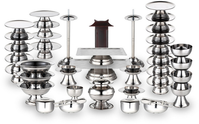 대성스텐 국산 스테인레스 제기세트, 1세트, 48p