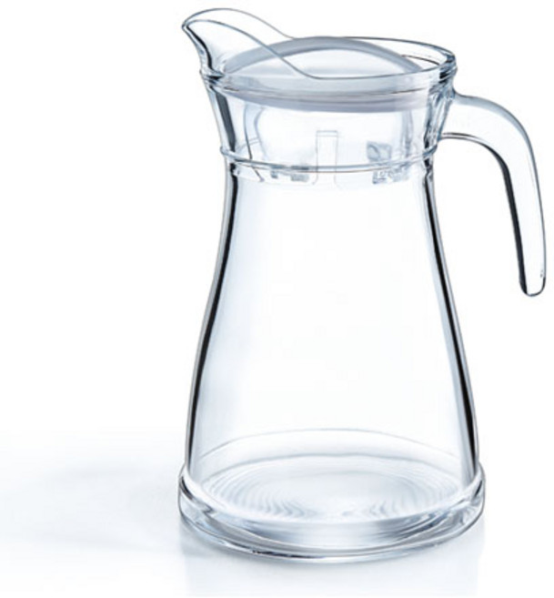 루미낙 뷰콜리크 저그 + 뚜껑, 투명, 1.3L, 1개