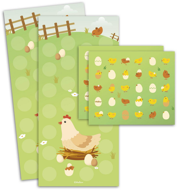 멜로우 엄마꼬꼬 칭찬스티커, 혼합 색상, 1개