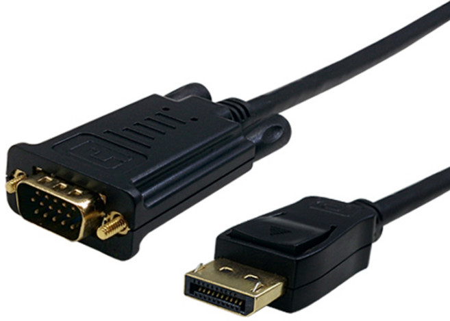 랜스타 신호변환기 디스플레이 to VGA 컨버터 케이블, LS-DP15-3M, 1개