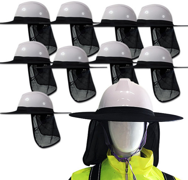 대원안전 안전모용 그늘이, 블랙, 10개