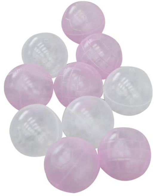 아하토이 화이트 핑크 볼풀공 약 100p, 화이트 + 핑크, 1개