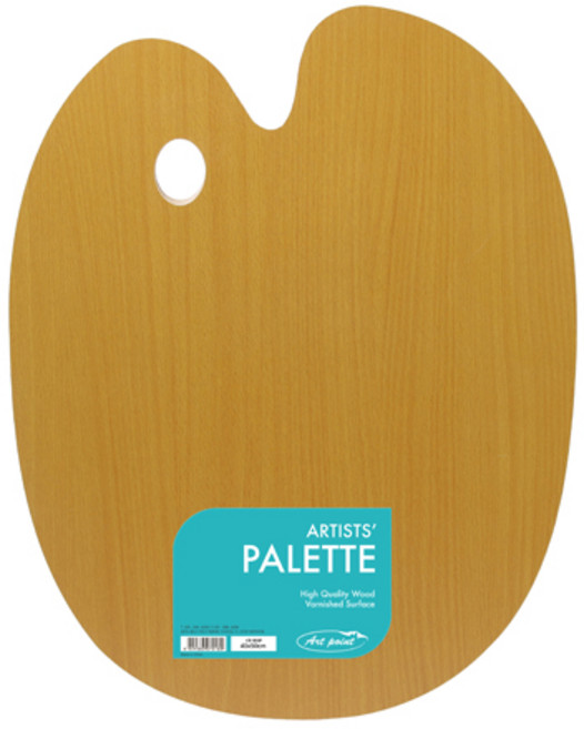 아트포인트 나무팔레트 원형 대, 혼합 색상