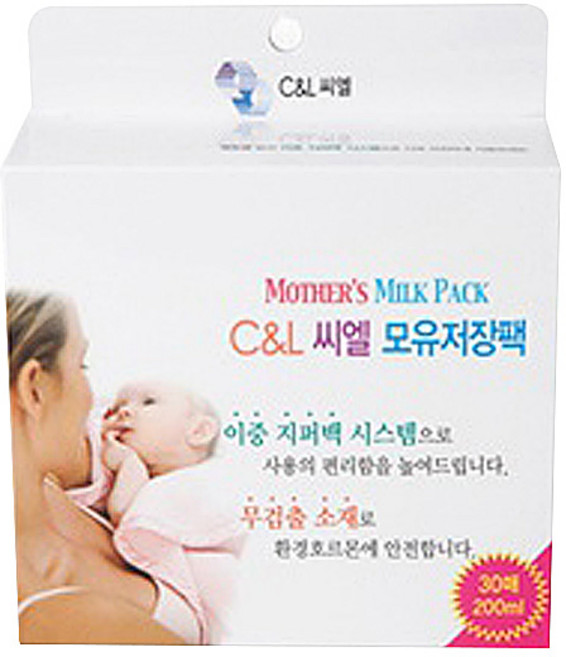 베일리 씨엘 모유저장팩 일반 200ml, 30개입, 1개