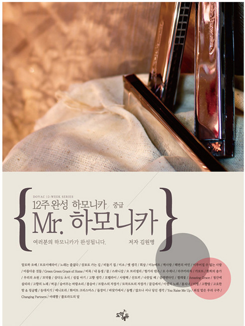 12주 완성 하모니카Mr 하모니카: 중급, 도약에듀, 김원병 저