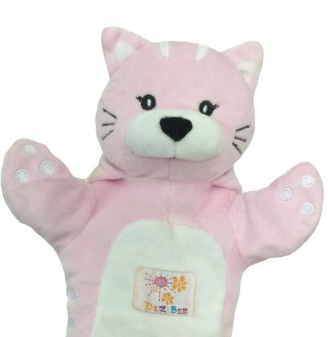 리틀캐빈 동물 손인형 고양이, 1개, 1개