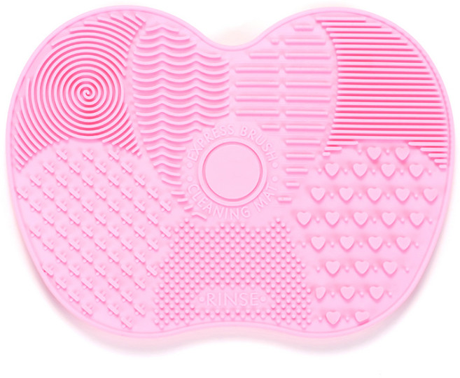 DM 실리콘 브러쉬 세척 패드, 핑크, 1개