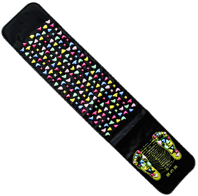 하늬통상 자갈 발지압매트 중형, 1개, 혼합 색상