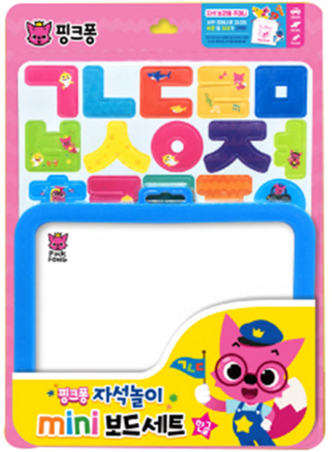 핑크퐁 자석놀이 미니 보드세트: 한글, 아이윌컴퍼니