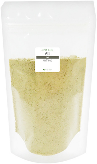 바른건강 볶은귀리 분말 지퍼백, 300g, 1개