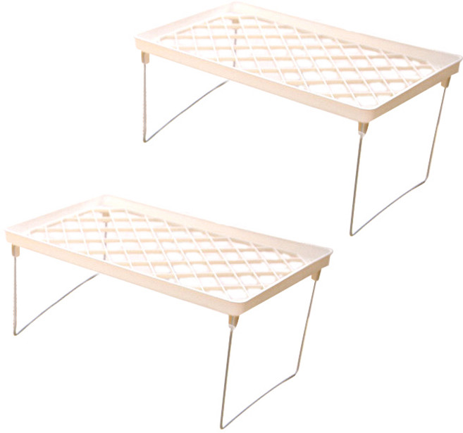 앤티스 주방용품 주방 스토리지 접이식 선반, 혼합색상, 2개