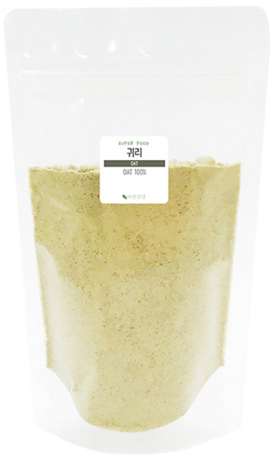 바른건강 볶은귀리 분말 지퍼백, 500g, 1개