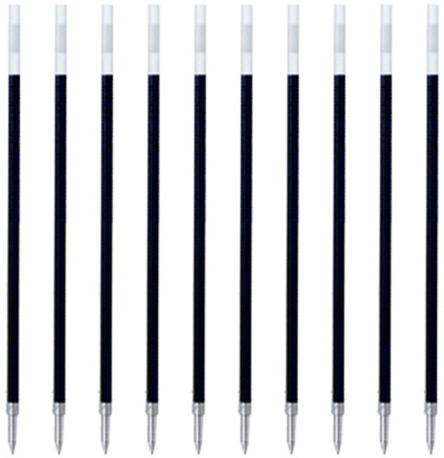 제브라 리필 SH 볼펜심 0.5mm, 블랙, 10개