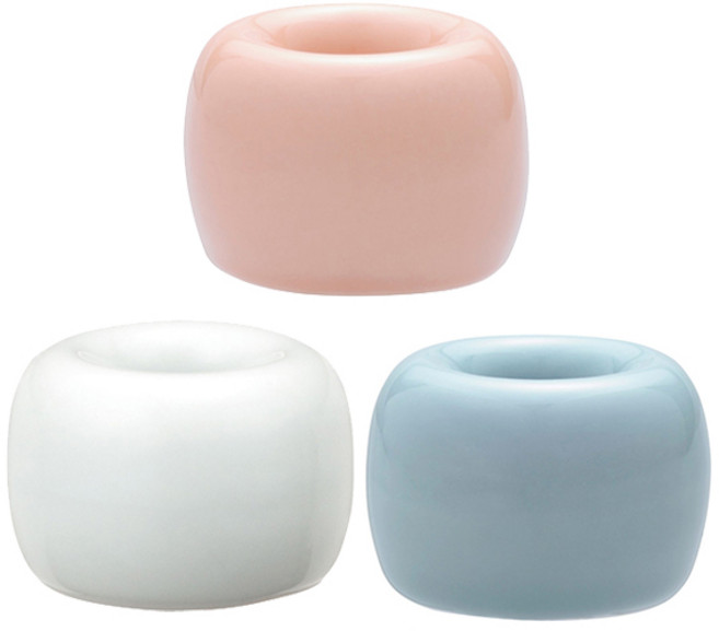 블럭마트 도자기 칫솔꽂이, 랜덤 발송, 3개