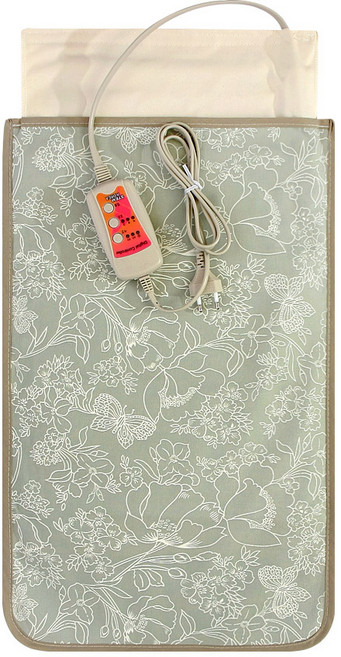 AMC 황토 맥반석 옥 찜질기 + 커버 민트 플라워, HM-3660 민트 플라워