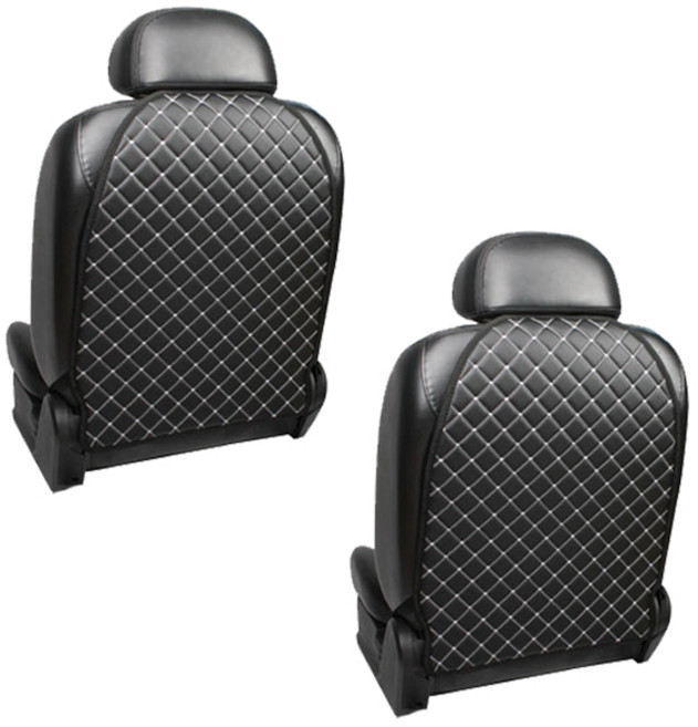 지엠지모터스 킥매트 자동차시트커버, 블랙, 2개