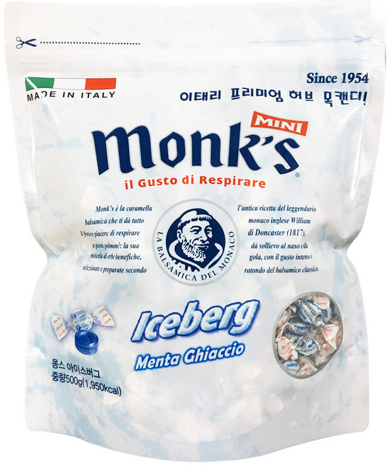 몽스 아이스버그 캔디, 500g, 1개