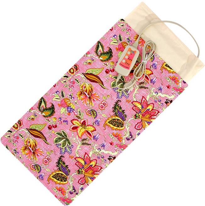 스템코리아 AMC 황토 + 맥반석 + 옥 전기 뜸질기 중형, HM-3660, 핑크플라워